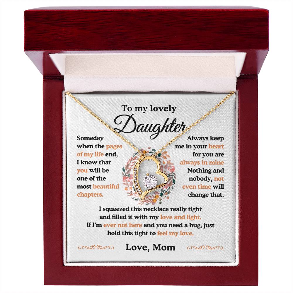 To My Lovely Daughter| The Most Beautiful Chapters| Forever Love Necklace