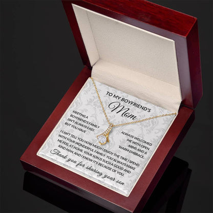 Gifts for Mom | Boyfriend's Mom Gift, Alluring Beauty Necklace for Boyfriend's  Mom - White Card