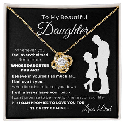 To Daughter Necklace | Always Have Your Back