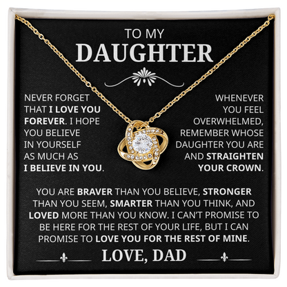 I Love You Forever | Daughter Necklace