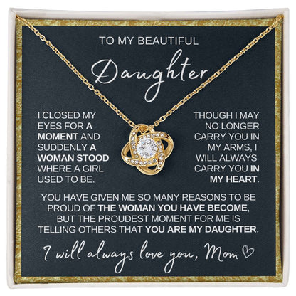 Daughter Necklace| Always In My Heart