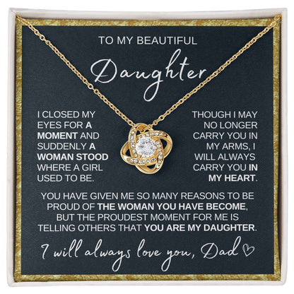 Daughter Necklace| Always In My Heart