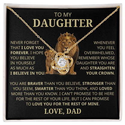 Straighten Your Crown | Daughter Necklace