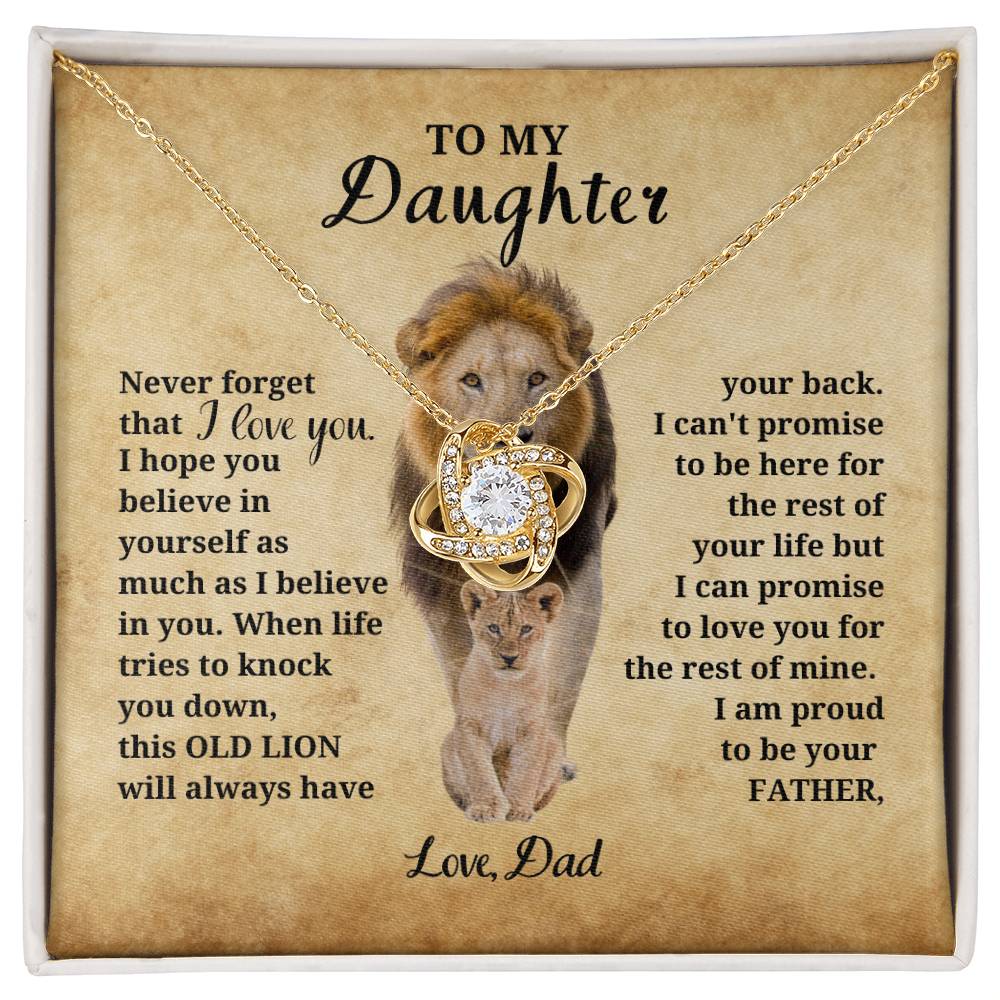 Daughter Necklace| Lion Dad