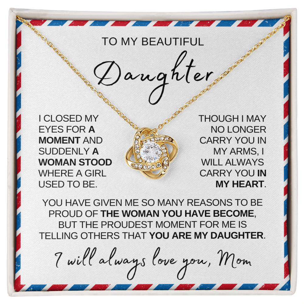 Daughter Necklace| Love Letter From Mom