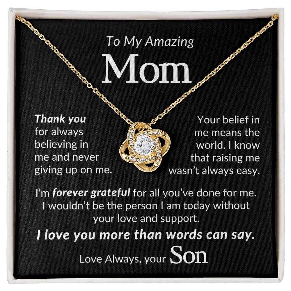 To My Mom Necklace| You're The World