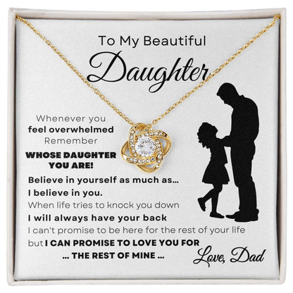 To Daughter Necklace | Always Have Your Back