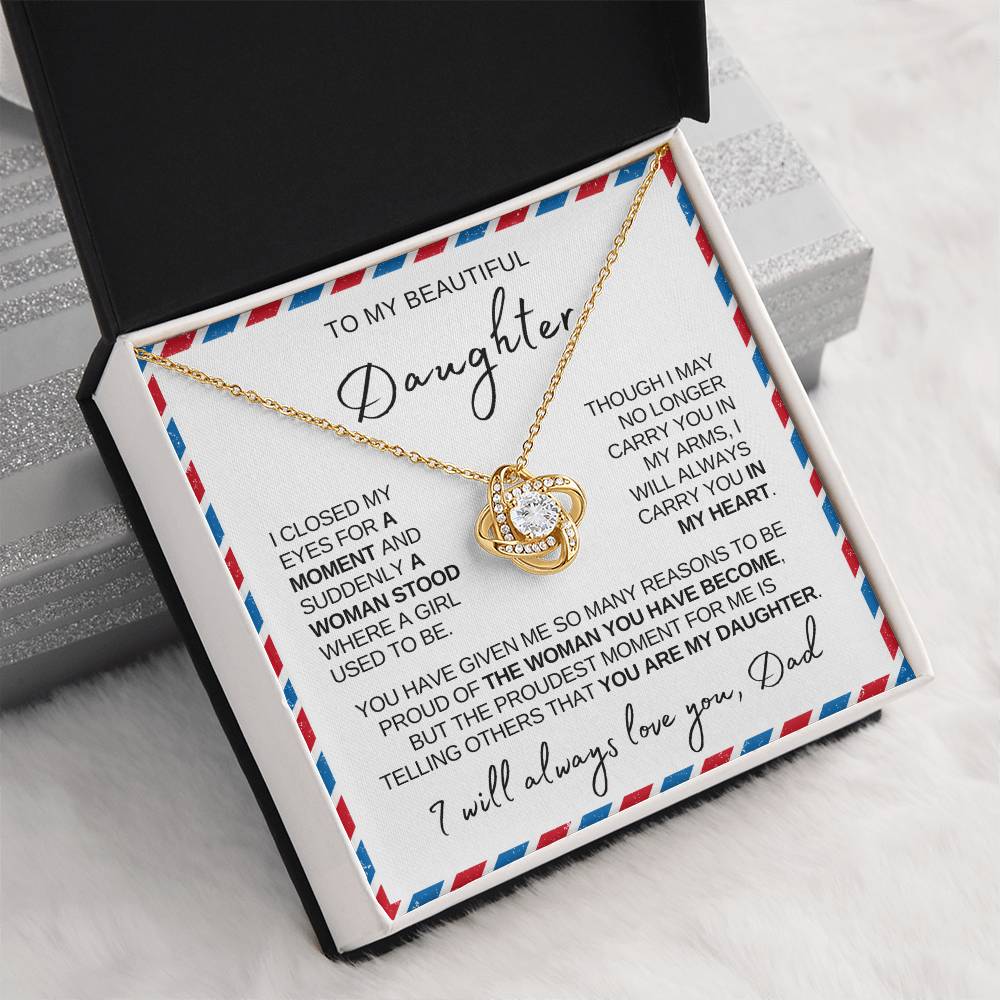 Daughter Necklace| Love Letter From Dad