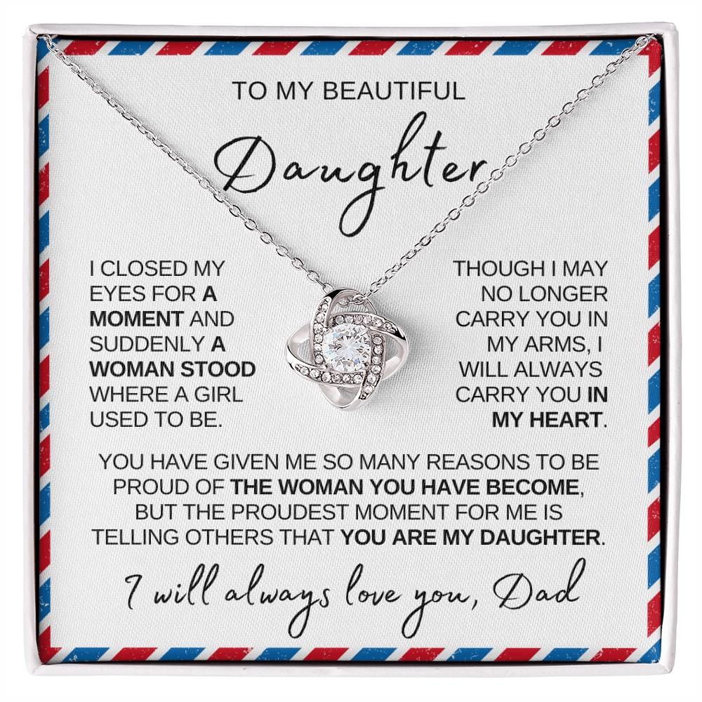 Daughter Necklace| Love Letter From Dad