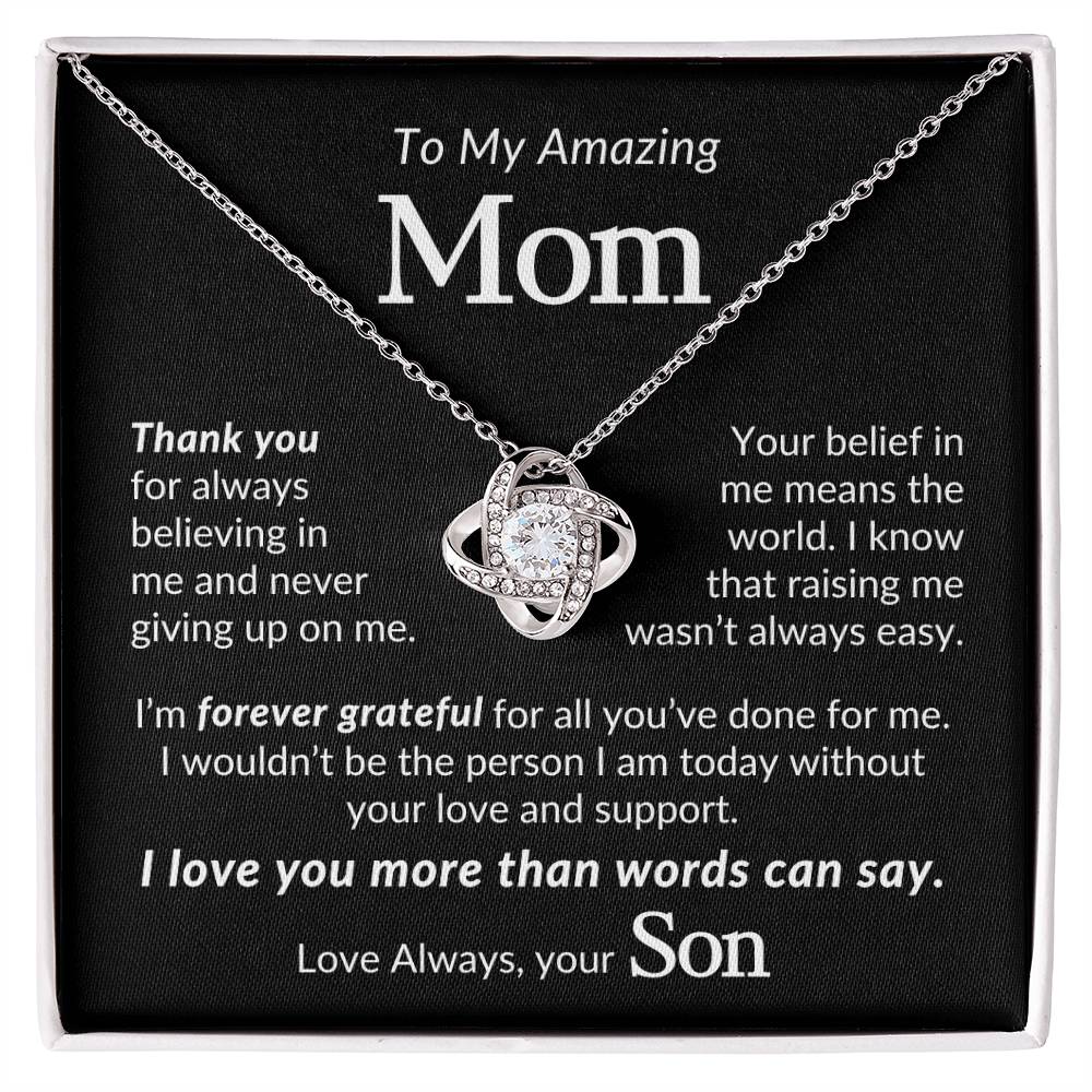 To My Mom Necklace| You're The World