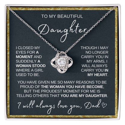 Daughter Necklace| Always In My Heart