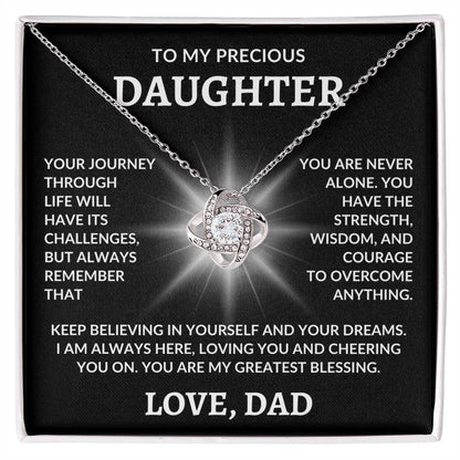 Daughter Necklace| Greatest Blessing