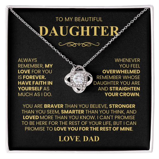 Daughter Necklace| Have Faith In Yourself