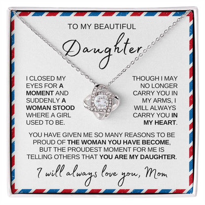 Daughter Necklace| Love Letter From Mom