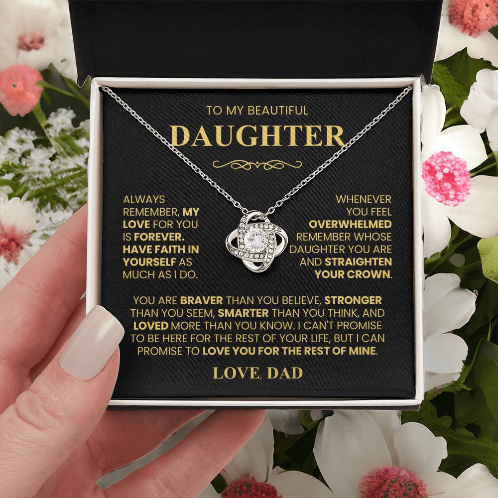 Daughter Necklace| Have Faith In Yourself