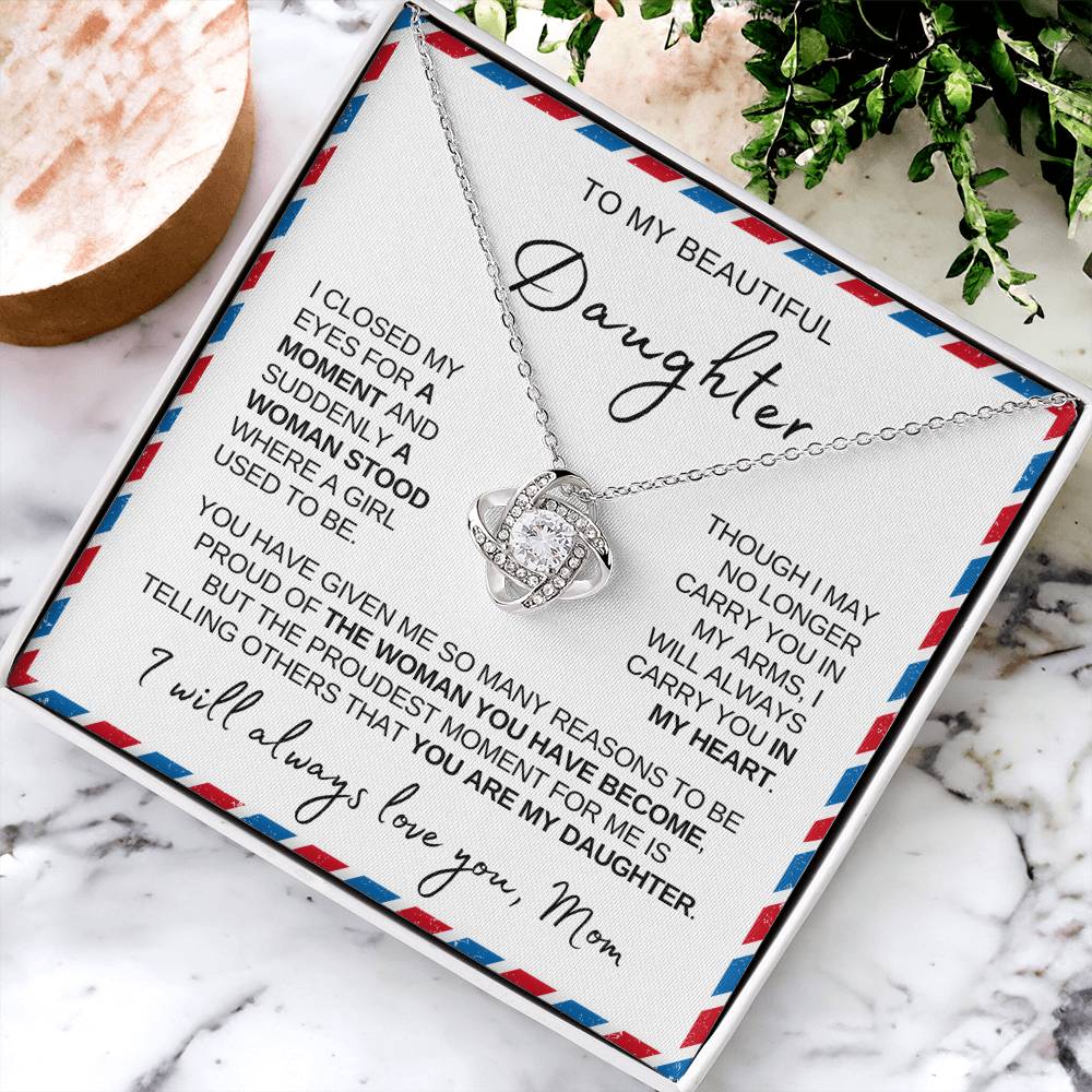 Daughter Necklace| Love Letter From Mom