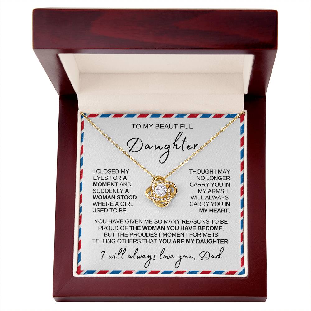 Daughter Necklace| Love Letter From Dad