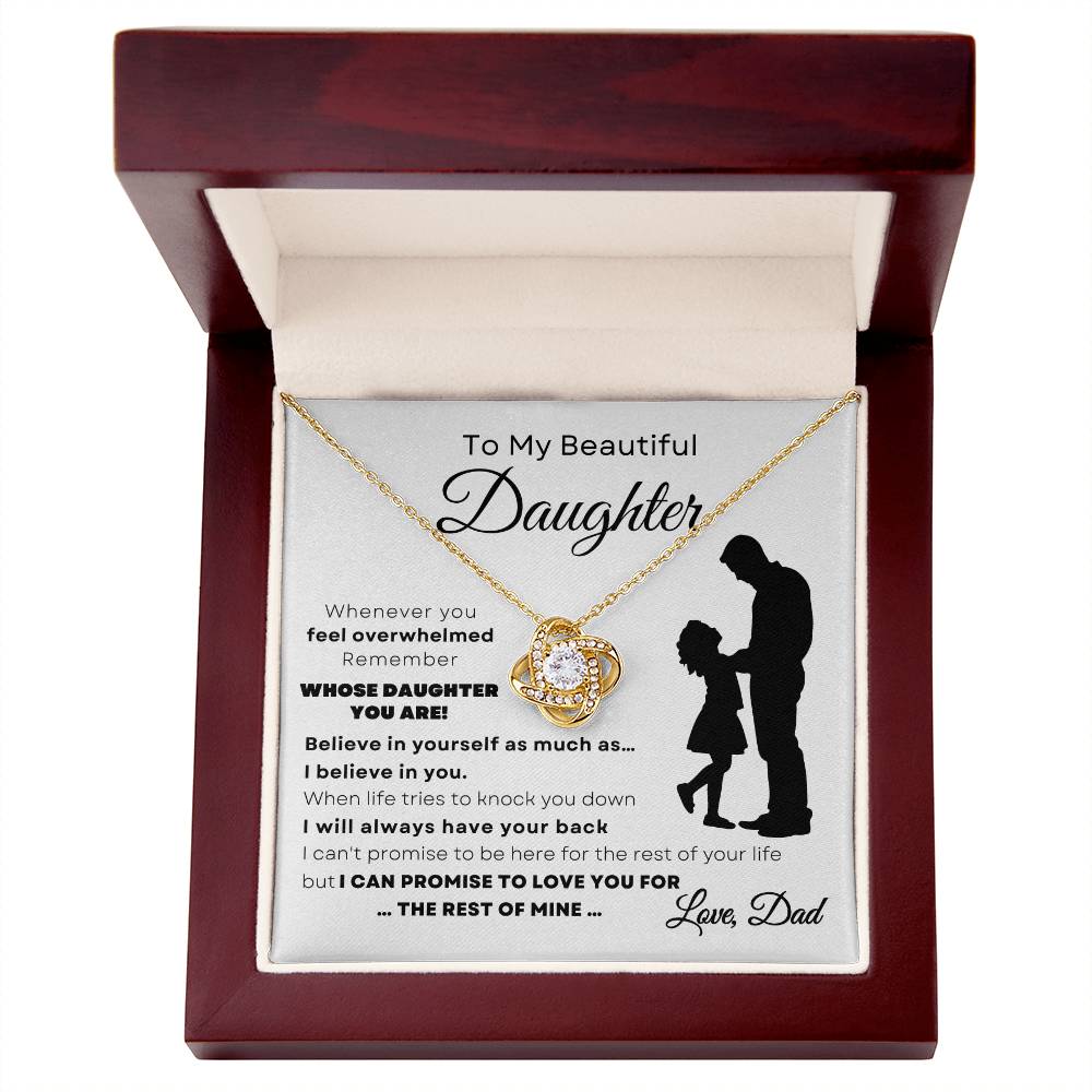 To Daughter Necklace | Always Have Your Back