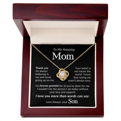 To My Mom Necklace| You're The World