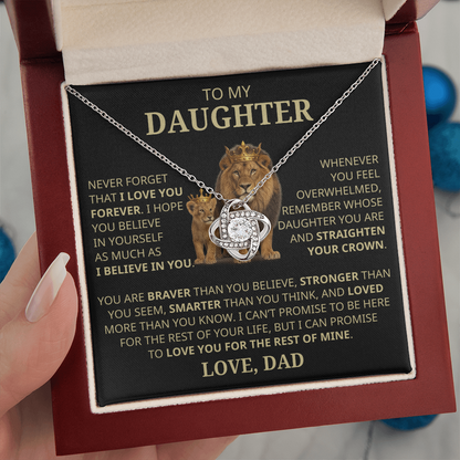 Straighten Your Crown | Daughter Necklace