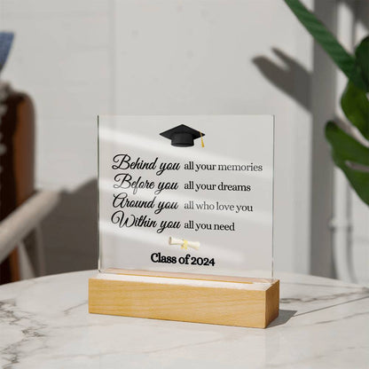 Graduation| Within You All You Need| Acrylic Plaque