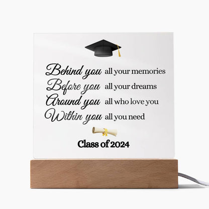 Graduation| Within You All You Need| Acrylic Plaque