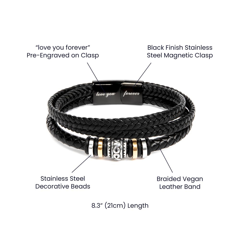 Gifts for Son | Love You Forever Bracelet | To My Son, Father and Son Bracelet