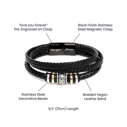 Gifts for Son | Love You Forever Bracelet | To My Son, Father and Son Bracelet