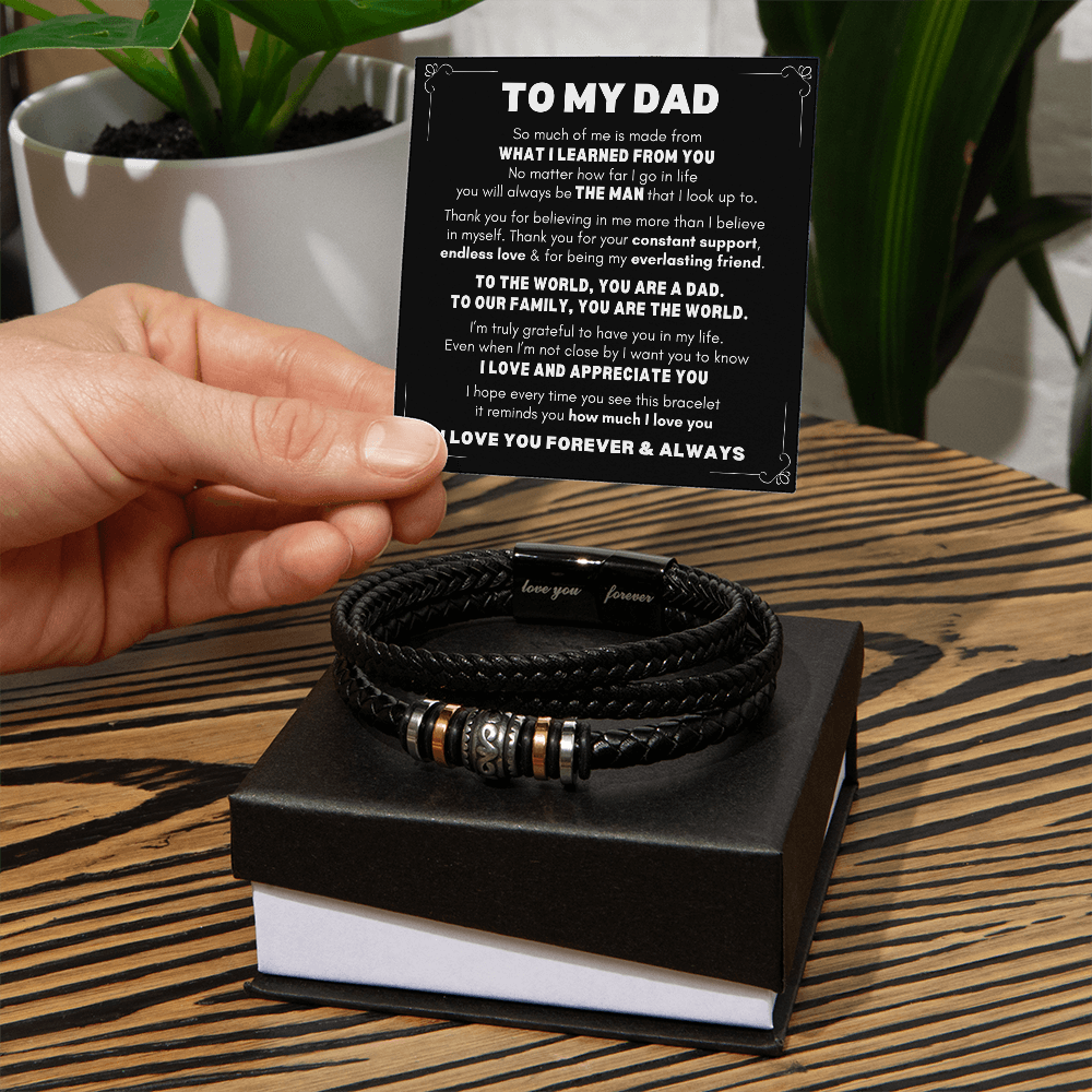 Dad Bracelet| You're The World
