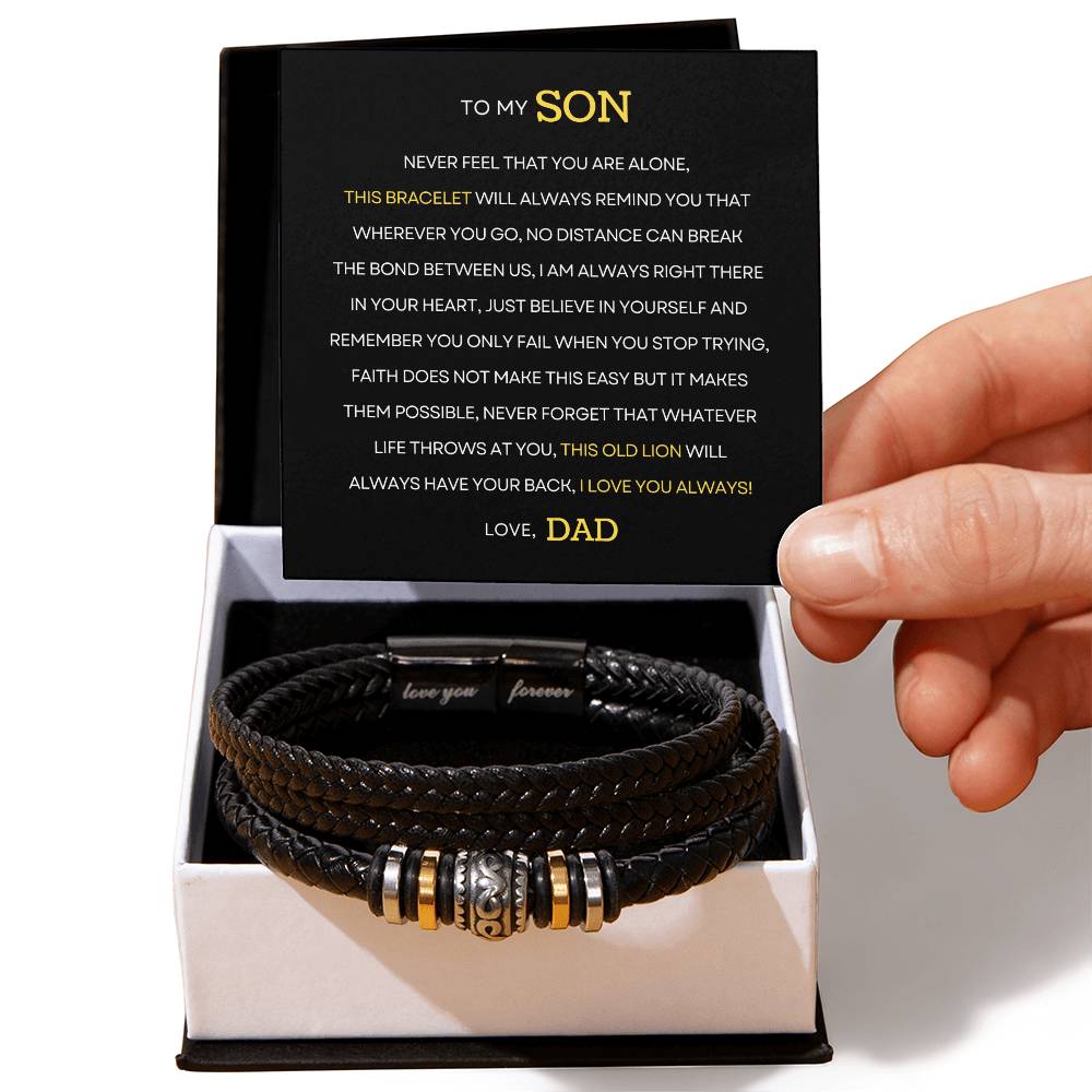 Gifts for Son | Love You Forever Bracelet | To My Son, Father and Son Bracelet