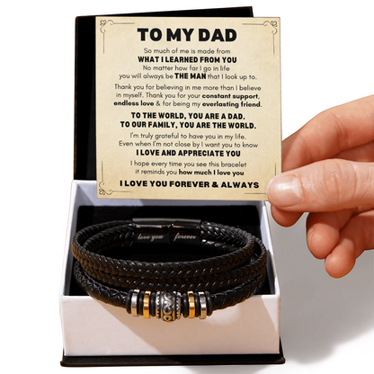 Dad Bracelet| You're The World