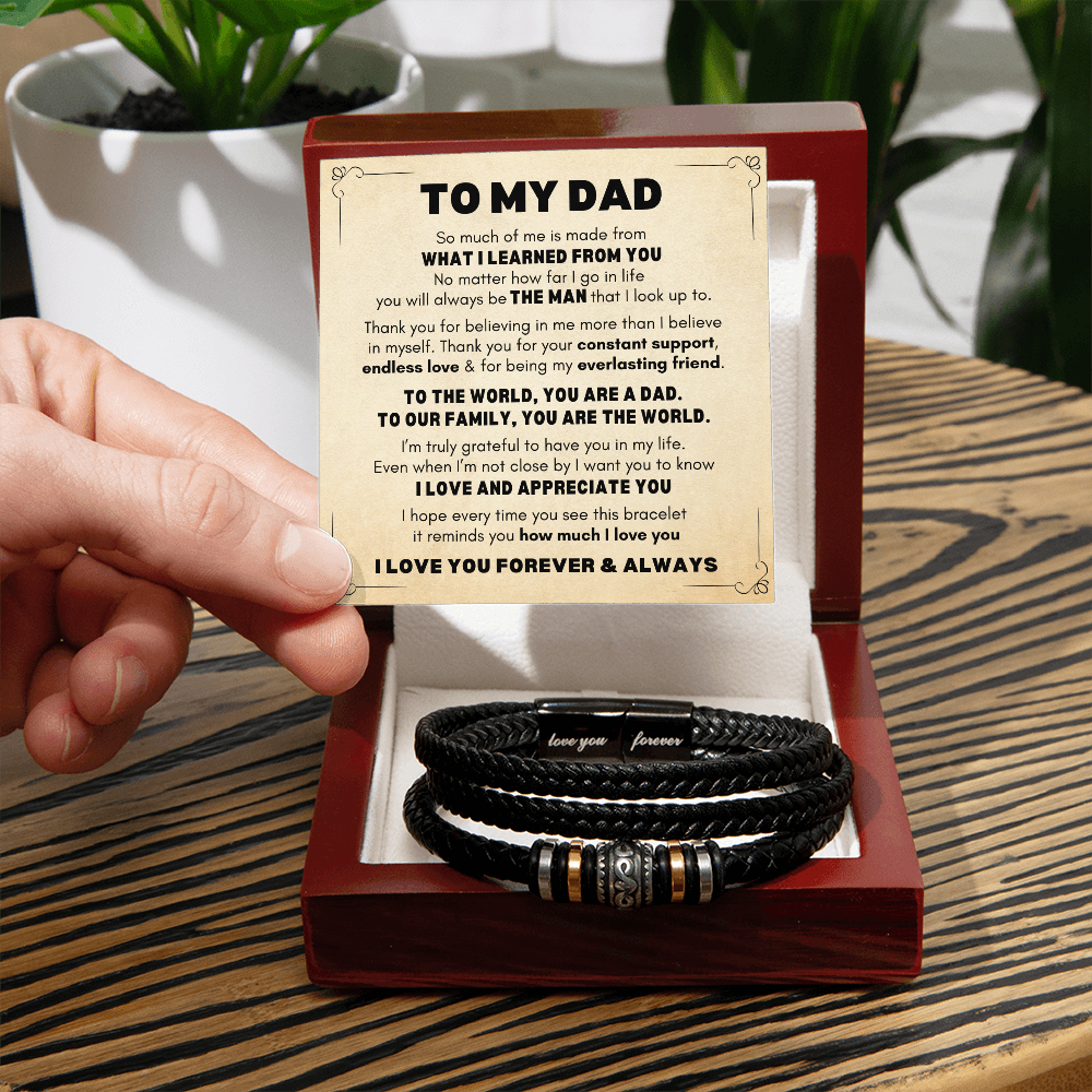 Dad Bracelet| You're The World