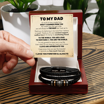 Dad Bracelet| You're The World