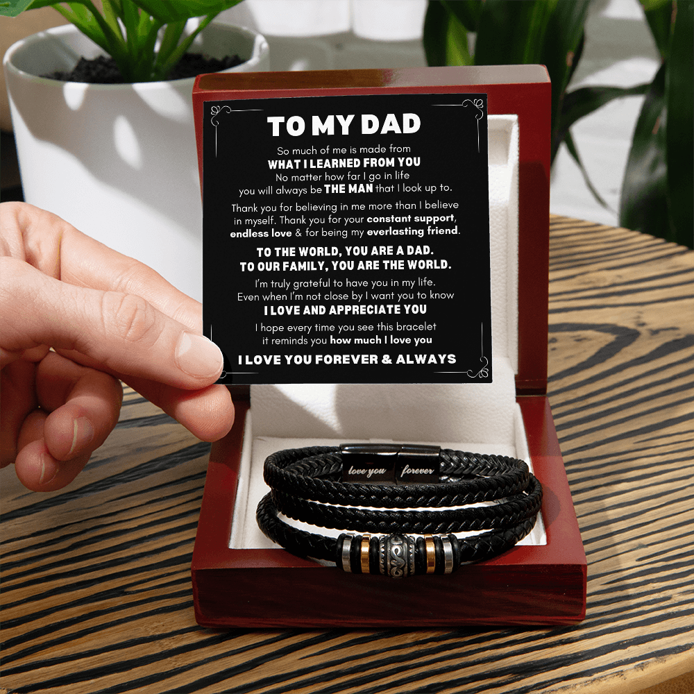 Dad Bracelet| You're The World