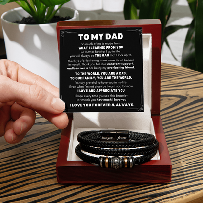 Dad Bracelet| You're The World