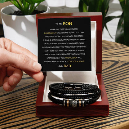 Gifts for Son | Love You Forever Bracelet | To My Son, Father and Son Bracelet