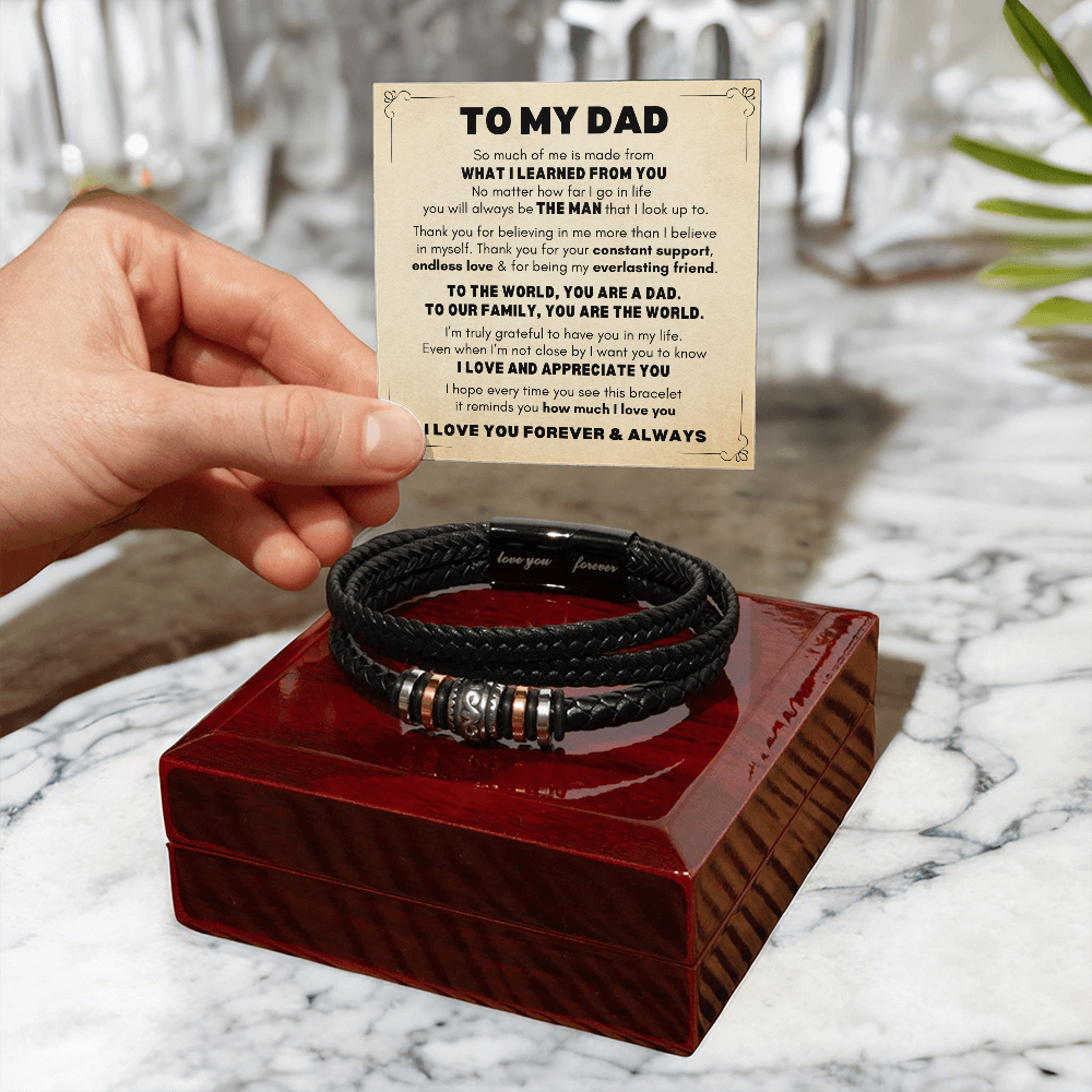 Dad Bracelet| You're The World