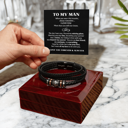 Man Bracelet| Love You More Than Ever