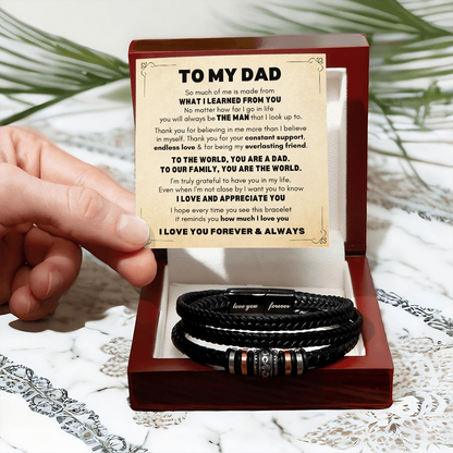 Dad Bracelet| You're The World