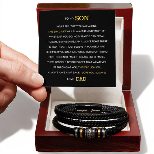 Gifts for Son | Love You Forever Bracelet | To My Son, Father and Son Bracelet