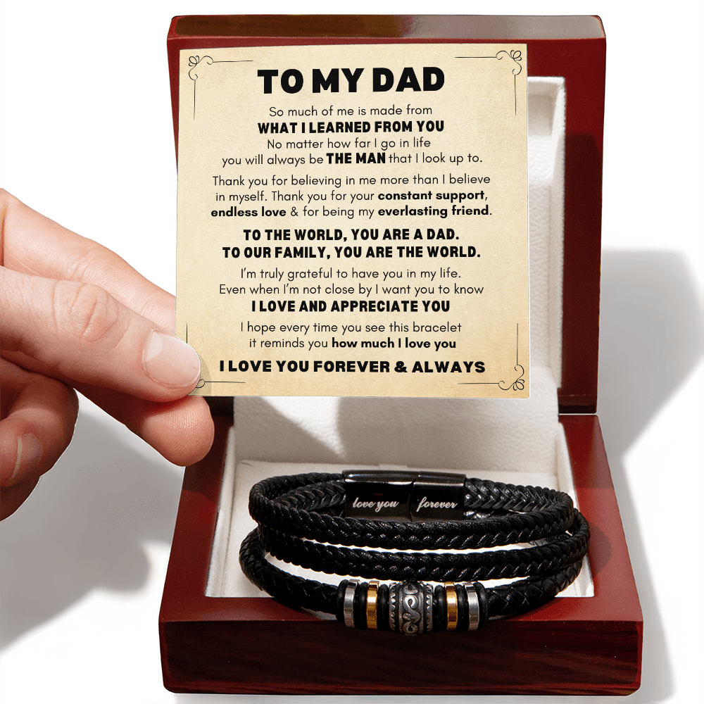 Dad Bracelet| You're The World