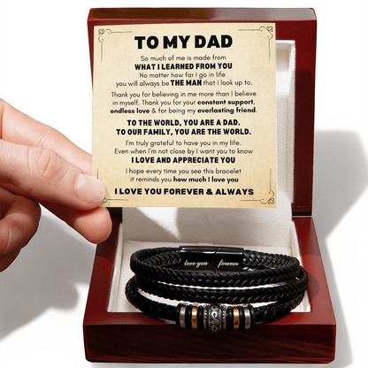 Dad Bracelet| You're The World