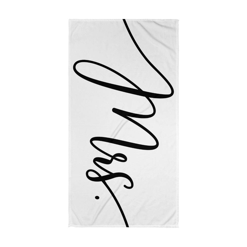 Mr and Mrs| Mrs. Beach Towel| Wedding Gift