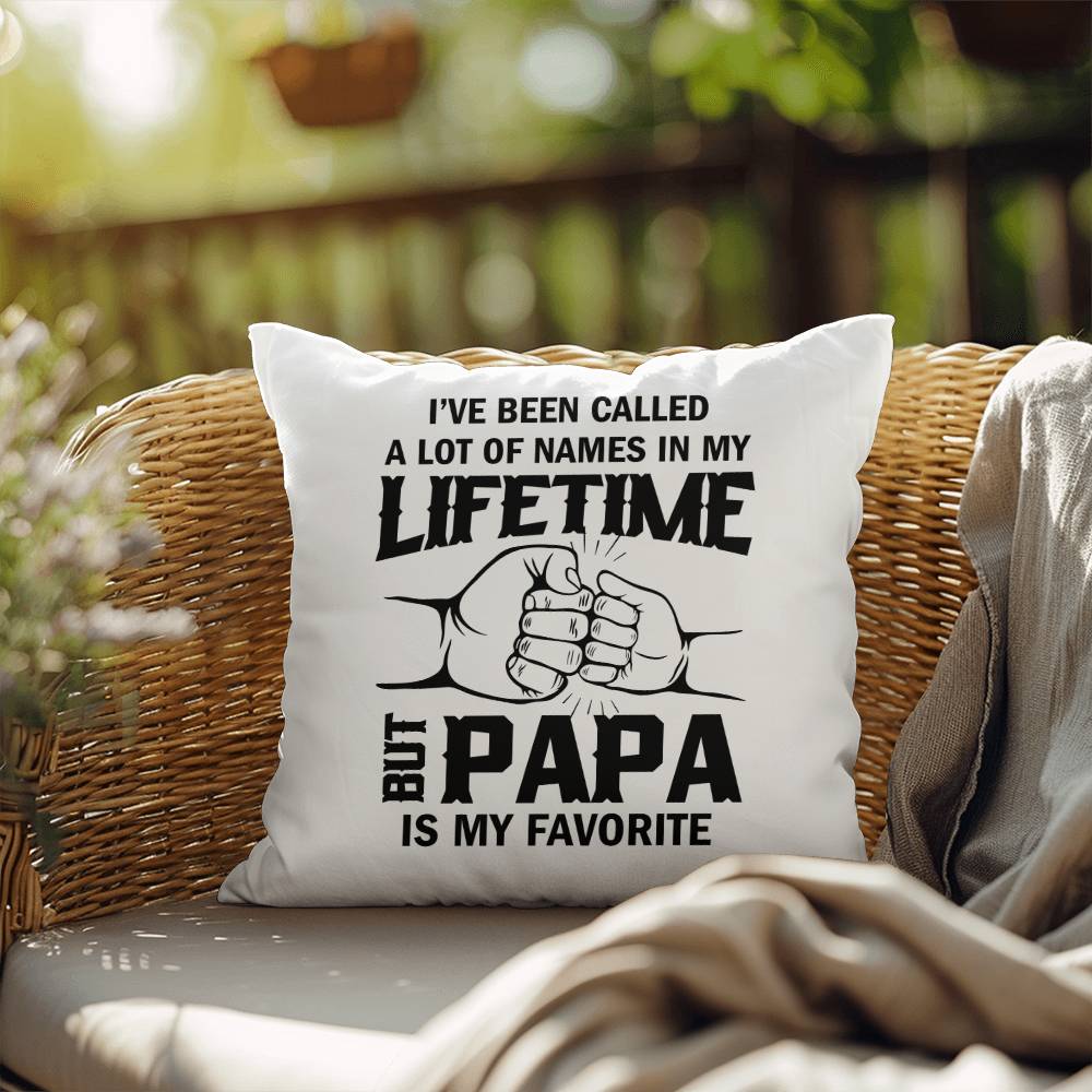 Pillow| PAPA is My Favorite| Father's day Gift