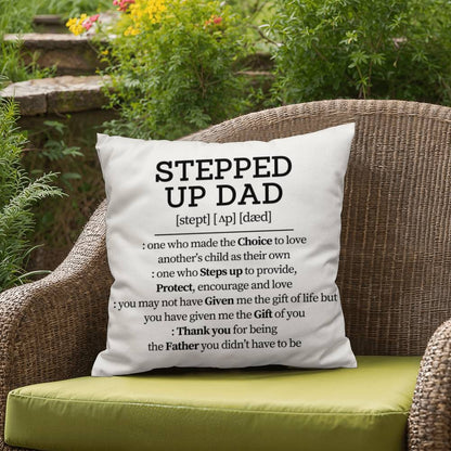 Dad Pillow| Stepped Up Dad Definition