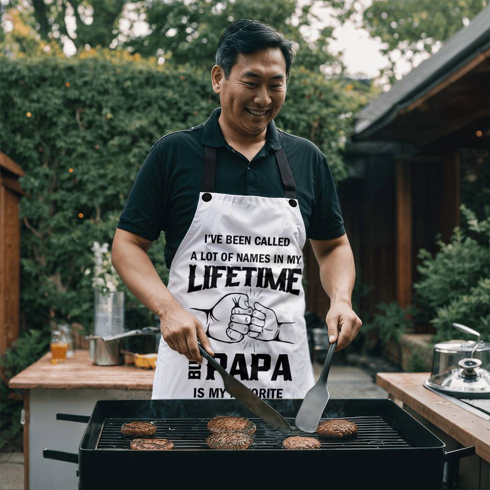 Apron for Men| PAPA is My Favorite| Grilling Gifts