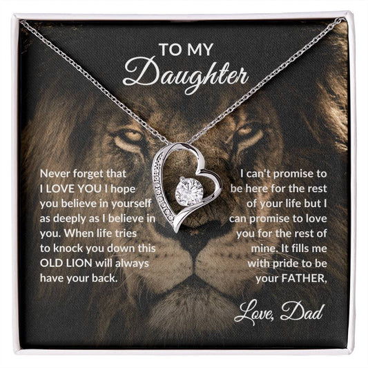 To Daughter Necklace | Lion Dad