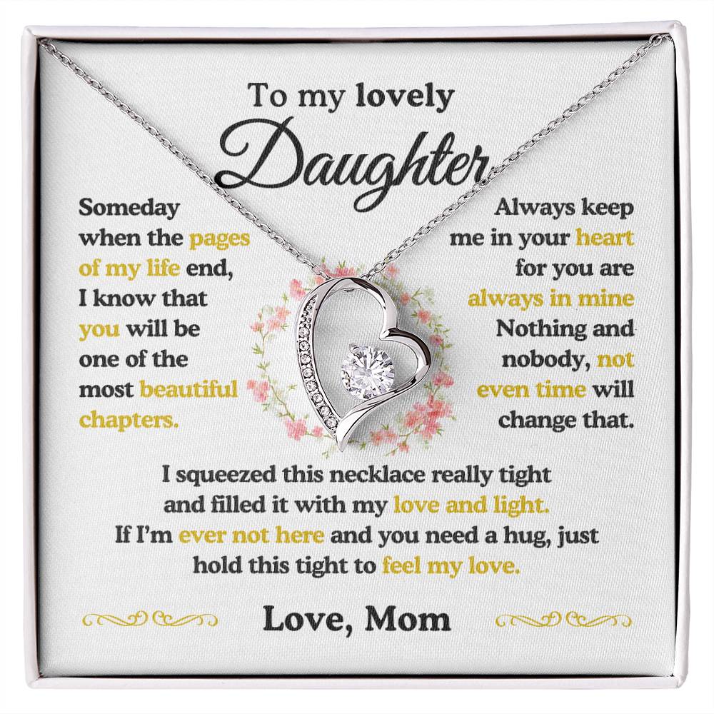 To My Lovely Daughter| The Most Beautiful Chapters| Forever Love Necklace