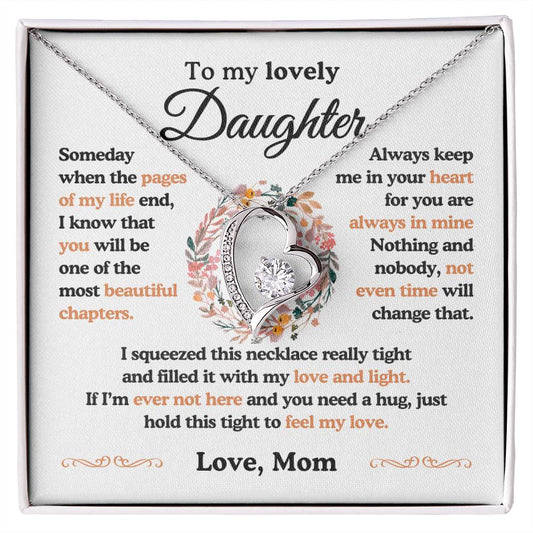 To My Lovely Daughter| The Most Beautiful Chapters| Forever Love Necklace