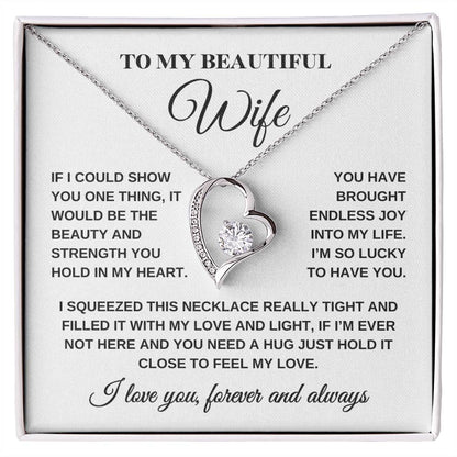 Wife Necklace| Lucky To Have You